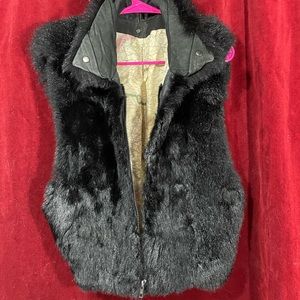 black rabbit vest, 1980.